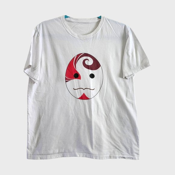Naruto Shippuden Anime Anbu Mask III White T Shirt size Med - Picture 1 of 4